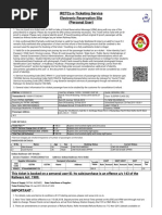 Irctcs E-Ticketing Service Electronic Reservation Slip (Personal User)