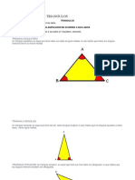 Evaluación Sobre Triangulos