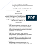 Rangkuman Materi Komputer Dan Jaringan Dasar