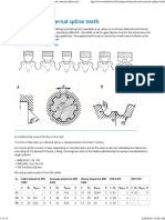 Internal and External Spline Teeth - Gears - Internal and External Spline Teeth, Spline