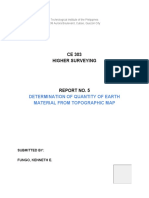 CE 303 Higher Surveying: Determination of Quantity of Earth Material From Topographic Map