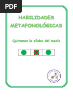 Habilidades Metafonologicas Eliminar Silaba Media Cuadricula