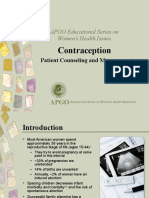 Contraception: APGO Educational Series On Women's Health Issues