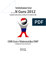 Pembahasan Dan Soal Osn Guru 2012