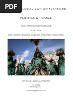 Arts & Globalization Platform 2019: 'Politics of Space' 