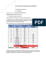 Taller 3 Cálculo de La Media Móvil Simple y Planes de Contingencia