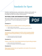 National Standards For Sport Coaches