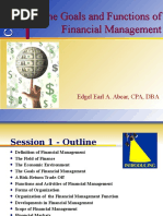 The Goals and Functions of Financial Management