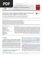 Subjectivity of Teacher Judgments