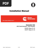 Installation Manual: Generator Set