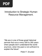 Introduction To Strategic Human Resource Management