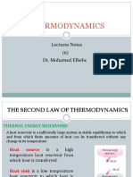 Thermodynamics: Lectures Notes (6) Dr. Mohamed Elhelw