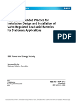 IEEE 1187 Recommended Practice For Installation Design and Installation of Valve-Regulated