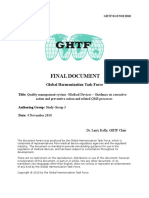 GHTF Sg3 n18 2010 Qms Guidance On Corrective Preventative Action 101104