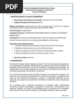 Guía de Aprendizaje Compentencia Controlar Las Emisiones Fase Planeación