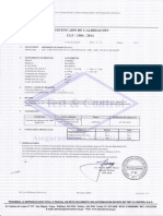 Certificado de Calibracion Del Vacuometro PDF