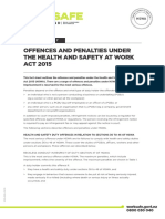 Offences and Penalties Under Hswa