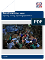 Education Position Paper: Improving Learning, Expanding Opportunities