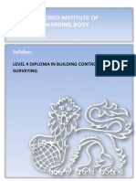 Level 4 Building Control Syllabus