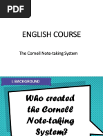 The Cornell Note-Taking System Presentation