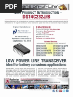 DS14C232J/B: Low Power Line Transceiver