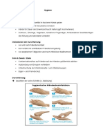 Zusammenfassung Examen Hygiene - Händedesinfektion