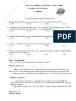 Concursul National de Matematica Sfera" 2016 - Clasa A II-A