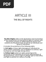 Article Iii: The Bill of Rights