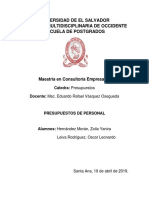 Ensayo Presupuesto de Personal