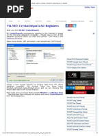 Crystal Reports Tutorial