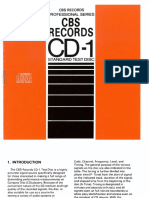 CBS Records CD-1 Test Disc