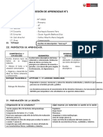 SESION DE APRENDIZAJE N 1 Com. 6 ° GRADO COM ASI SOY