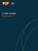 Kryon Console v5.19 User Guide