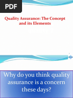 P1 Quality Assurance Concepts and Elements Final