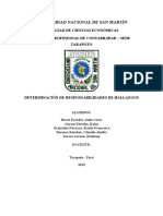 Determinacion de Responsabilidades de Los Hallazgos