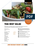 Thai Beef Salad: Join Weekday Weight Loss