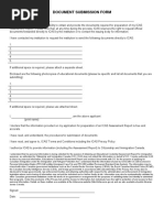 Document Submission Form (ECA)