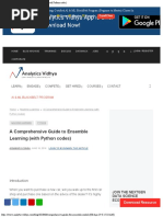 A Comprehensive Guide To Ensemble Learning (With Python Codes) PDF