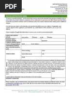 Moving Notification Form