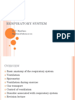 Respiratory System: DR T. Mpofana Mpofana@ukzn - Ac.za