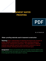 Basement Water Proofing