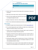 Internet Technology and Web Design: Chapter: 7.2 Current Trends On Internet Topic: 7.2.4 Internet Video