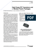 Clamping of High Power RF Transistors and Rfics in Over-Molded Plastic Packages