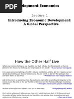 Development Economics: Introducing Economic Development: A Global Perspective