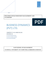 Business Dynamics (PVT) LTD.: Strategic Human Resource Management and Leadership