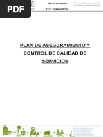 Plan de Aseguramiento de La Calidad