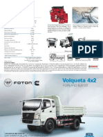 Volqueta Foton 4x2 Bj3122