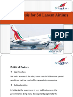 Analysis For Sri Lankan Airlines