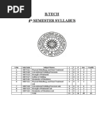 Btech Syllabus 4th Semester PDF