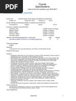 Course Specifications: Advanced Fire Dynamics (E900305)